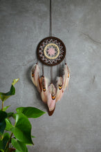 Load image into Gallery viewer, Brown beige dream catcher