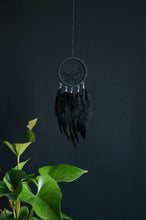 Load image into Gallery viewer, small black dream catcher