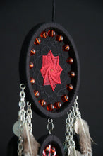Load image into Gallery viewer, Black orange dream catcher