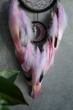 Load image into Gallery viewer, large black pink dream catcher