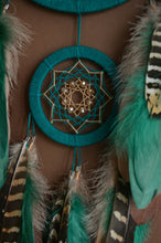 Load image into Gallery viewer, green dream сatcher wall hanging