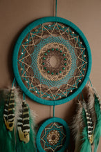Load image into Gallery viewer, green dream сatcher wall hanging