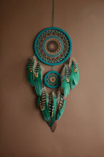 Load image into Gallery viewer, green dream сatcher wall hanging