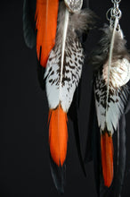 Load image into Gallery viewer, Black orange dream catcher