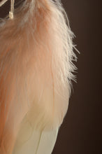 Load image into Gallery viewer, Handmade Beige Dream Catcher with Natural Feathers and Golden Beads
