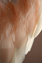 Load image into Gallery viewer, Handmade Beige Dream Catcher with Natural Feathers and Golden Beads

