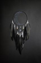Load image into Gallery viewer, large black dream catcher
