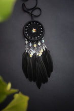 Load image into Gallery viewer, small black dream catcher
