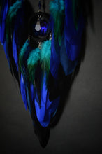 Load image into Gallery viewer, Handmade Blue Black Dream Catcher with Glass Beads
