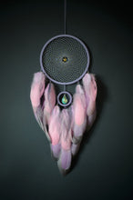 Load image into Gallery viewer, Handmade Dreamcatcher – Large Pink Feather Wall Hanging – Boho Nursery &amp; Bedroom
