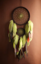Load image into Gallery viewer, Handmade Boho Dream Catcher with Feathers – Unique Wall Decor
