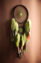 Load image into Gallery viewer, Handmade Boho Dream Catcher with Feathers – Unique Wall Decor
