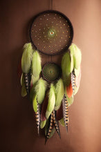 Load image into Gallery viewer, Handmade Boho Dream Catcher with Feathers – Unique Wall Decor
