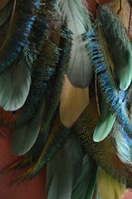 Load image into Gallery viewer, Handmade Peacock Feather Dream Catcher – Boho Wall Decor

