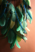 Load image into Gallery viewer, Handmade Peacock Feather Dream Catcher – Boho Wall Decor
