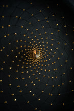 Load image into Gallery viewer, Handmade Beige Dream Catcher with Natural Feathers and Golden Beads
