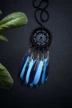 Load image into Gallery viewer, Small dream catcher with jay feathers
