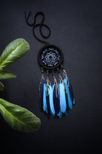 Load image into Gallery viewer, Small dream catcher with jay feathers
