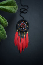 Load image into Gallery viewer, little red dream catcher for car
