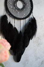 Load image into Gallery viewer, black dream catcher ursa large in night sky
