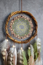 Load image into Gallery viewer, Native American Dream Catcher with Owl feathers
