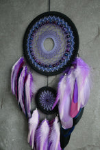 Load image into Gallery viewer, The big purple dreamer with tiger eye beads
