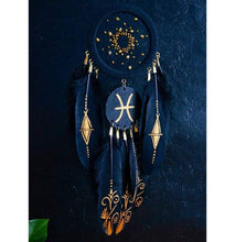 Load image into Gallery viewer, Pisces zodiac dream catcher
