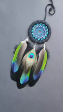 Load and play video in Gallery viewer, Small black blue dream catcher
