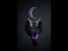 Load and play video in Gallery viewer, black purple crescent moon dream catcher
