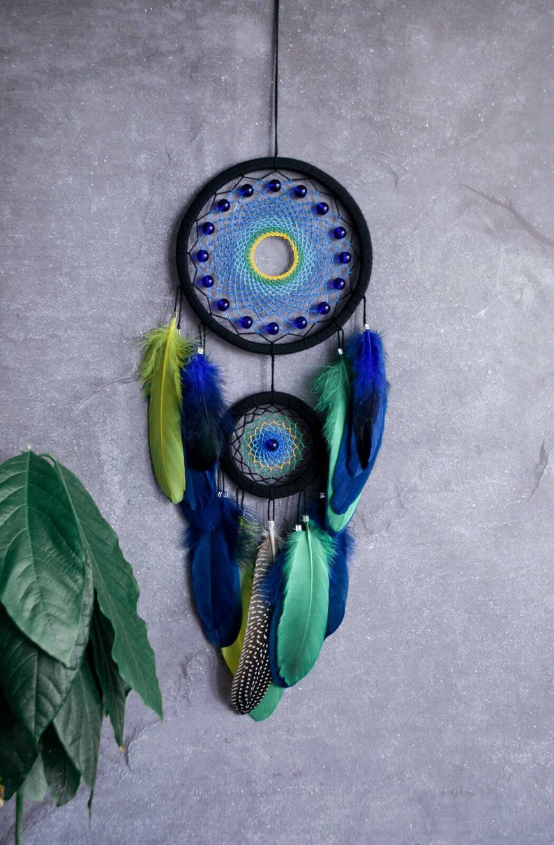 Buy colorful wall mounted dream catcher online | midnight