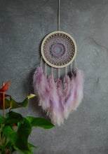 Load image into Gallery viewer, Fluffy pink dream catcher
