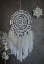 Load image into Gallery viewer, White boho dream catcher
