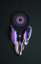 Load image into Gallery viewer, Purple wall hanging dream catcher
