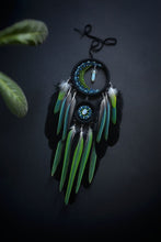 Load image into Gallery viewer, Colorful dream catcher with drum parrot feathers
