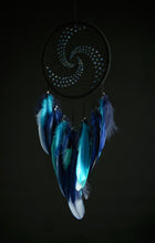 Load image into Gallery viewer, large dream catcher with glass bead spiral
