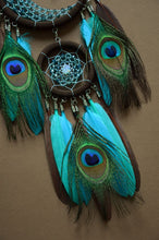 Load image into Gallery viewer, small brown turquoise dream catcher with crystal moonstone
