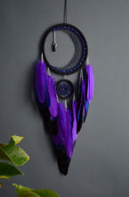 Load image into Gallery viewer, large purple dream catcher
