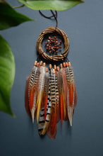 Load image into Gallery viewer, dream catcher with pheasant feathers
