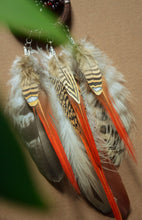 Load image into Gallery viewer, mini brown red dream catcher
