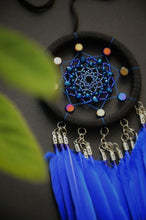 Load image into Gallery viewer, small blue dream catcher
