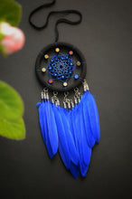 Load image into Gallery viewer, small blue dream catcher
