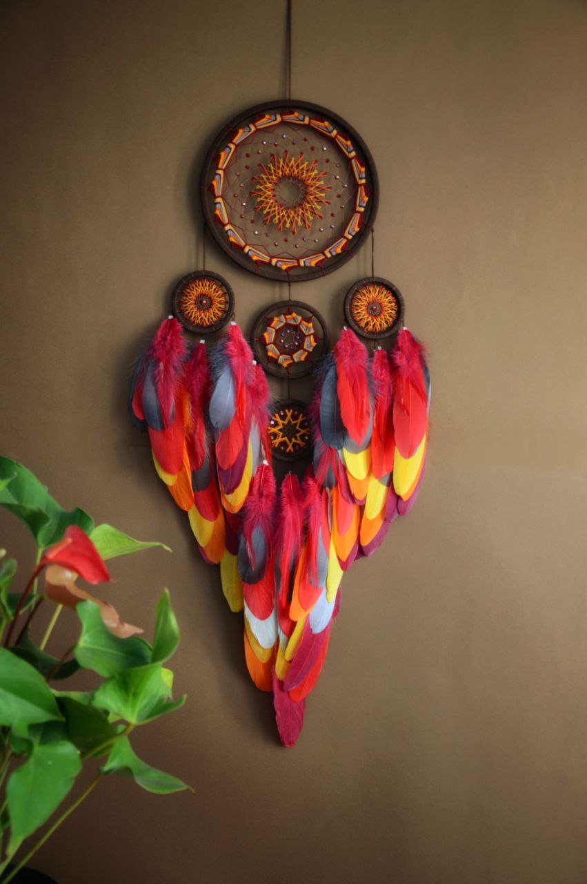 large colorful dream catcher