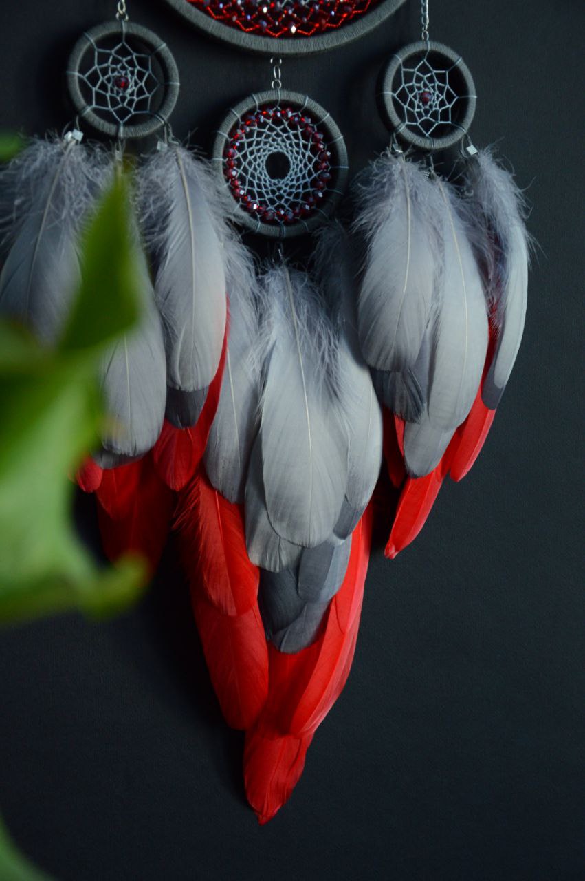 DREAMCATCHER ローブ MOTORCYCLE Dream Catcher With 3 Feathers Bike Run Symbol