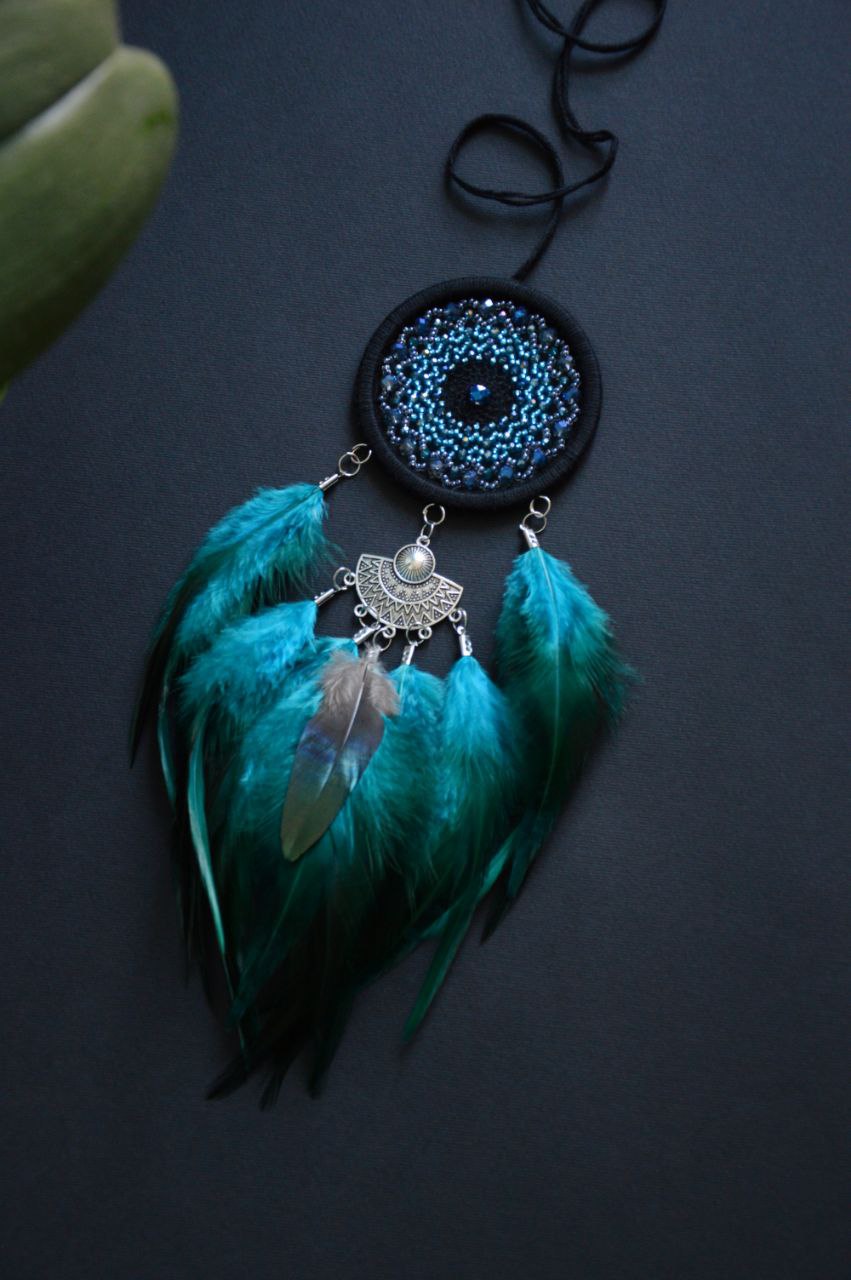 small turquoise dream catcher