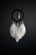 Load image into Gallery viewer, small black white dream catcher

