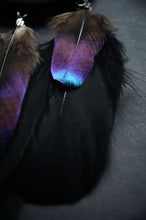 Load image into Gallery viewer, small black blue dream catcher
