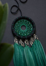 Load image into Gallery viewer, small green dream catcher
