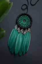 Load image into Gallery viewer, small green dream catcher
