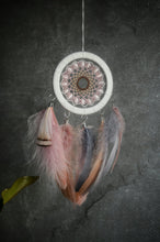 Load image into Gallery viewer, Dreamcatcher with pink beads

